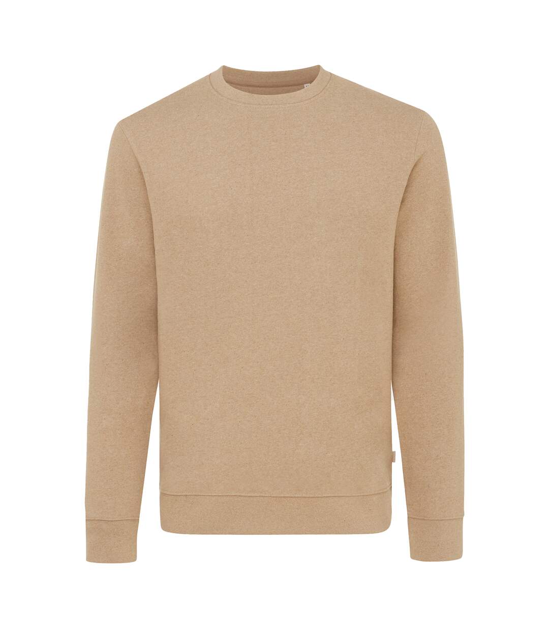 Unisex adult denali recycled cotton undyed sweatshirt heather brown Iqoniq-1