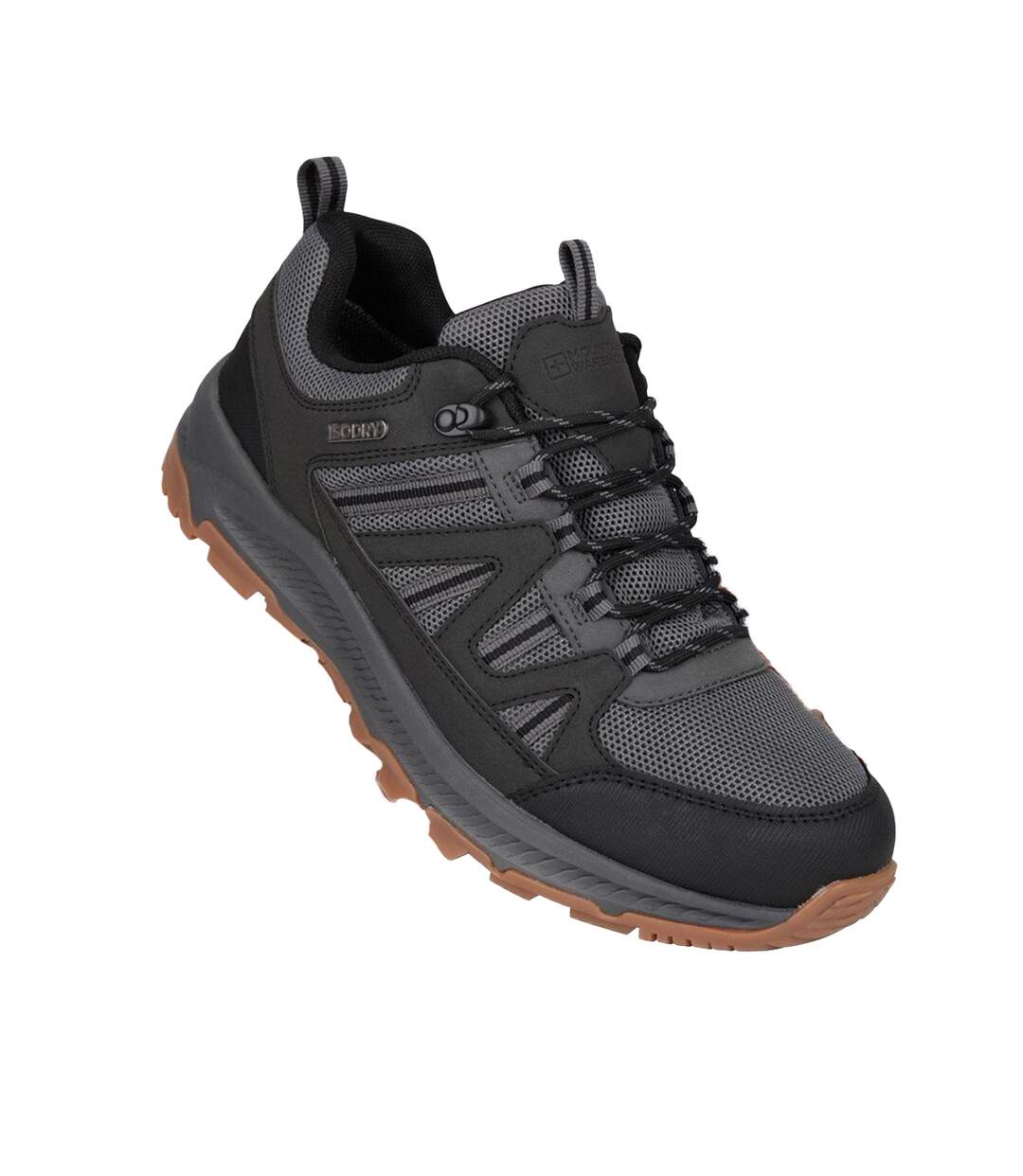 Mens Route Suede Waterproof Outdoor Walking Shoes Grey Mountain Warehouse-1