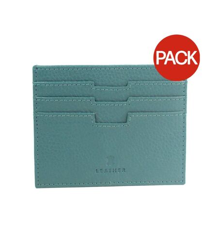 Pack Of 4  Della Leather Purse  One Size Aqua Eastern Counties Leather