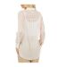 Womens/ladies Collared Long-sleeved Shirt Cream Brave Soul-3