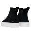 Womens/ladies Fenix Suede Platform Chelsea Boots Black Toms-2