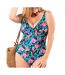 Maillot de bain 1 pièce noir à fleurs sun project 2939 - taille 2-1