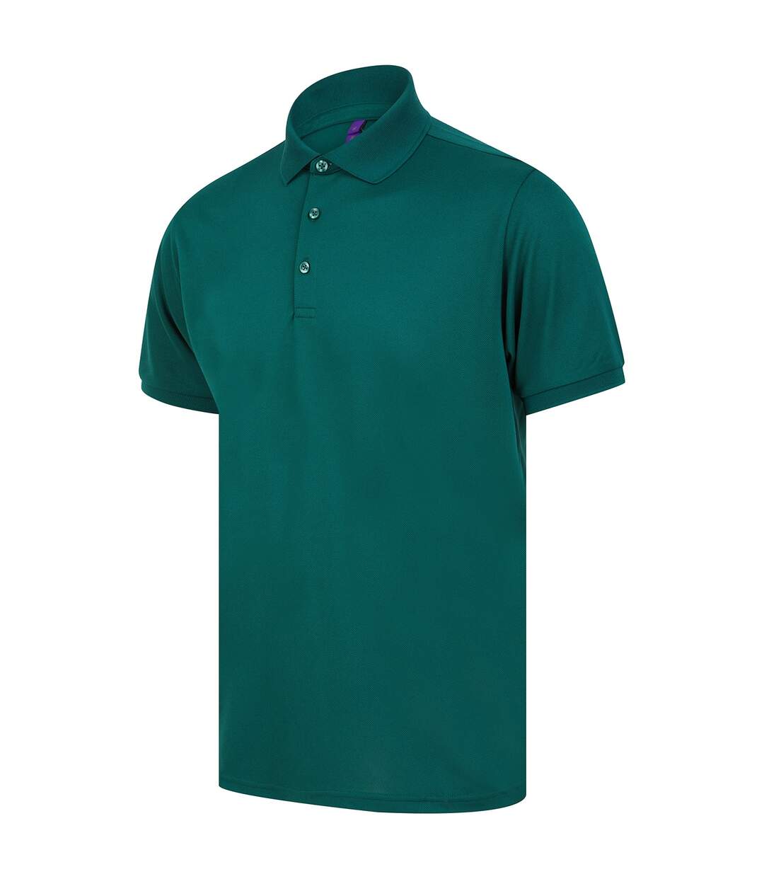 Unisex adult polo shirt bottle green Henbury-4