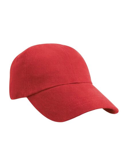 Result Headwear Unisex Adult Heavy Brushed Cotton Low Profile Baseball Cap (Red) - UTRW10158