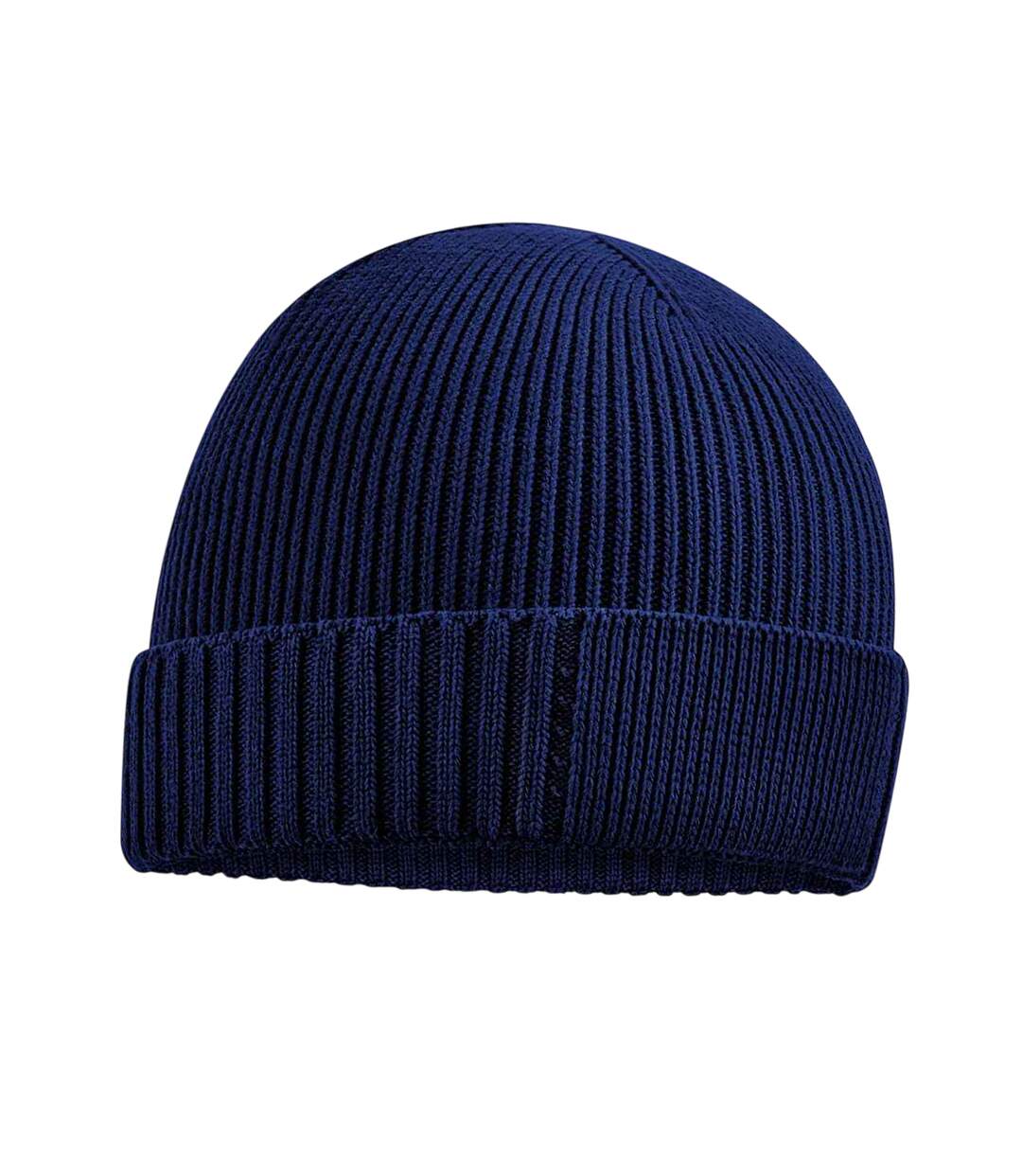 Bonnet Bleu Marine Oxford Beechfield-1