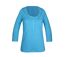 MAYFLOWER DIMITRI1 - Tee-shirt manches 3/4 bleu : maille flammée et confort pur coton-5