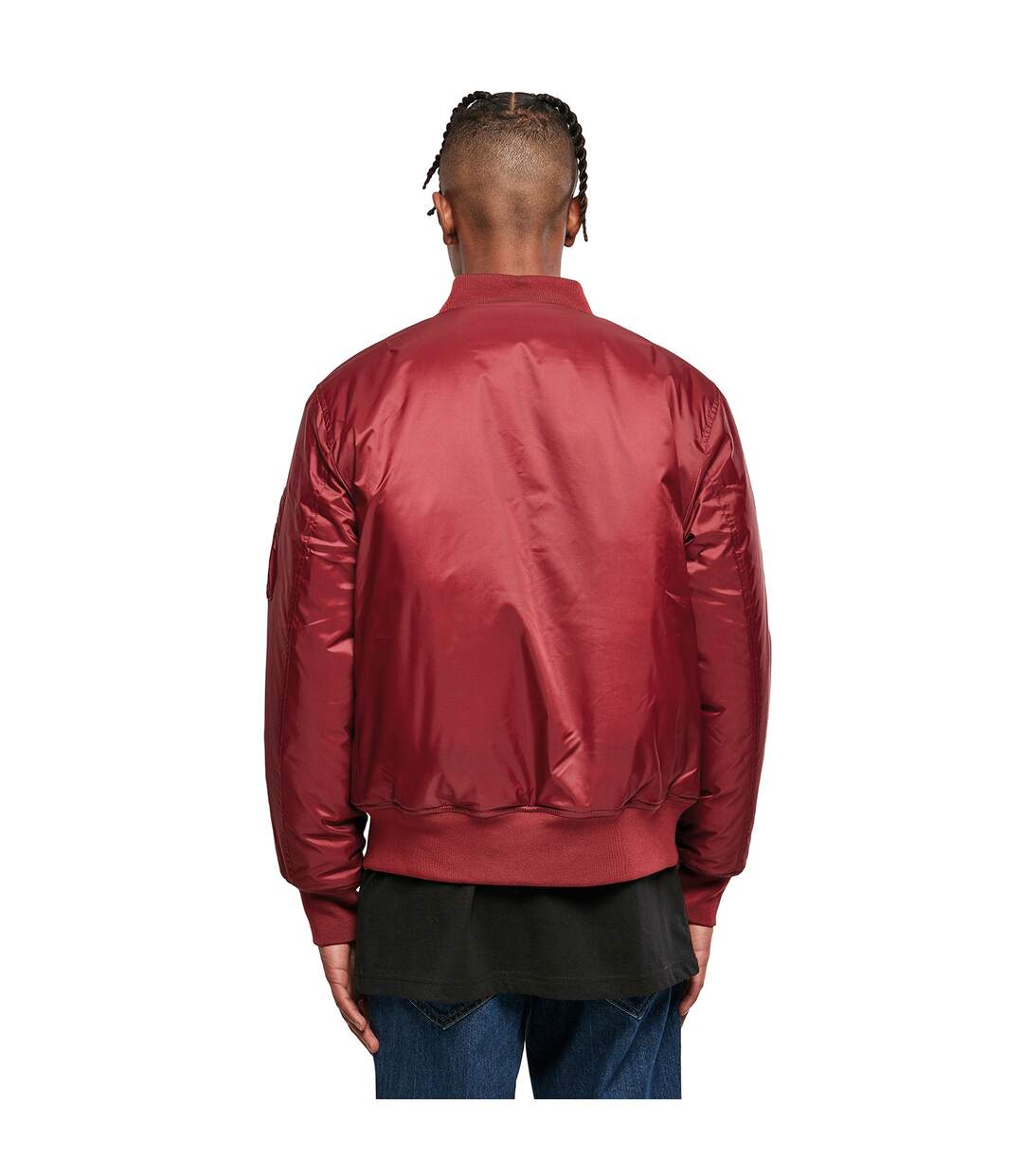 Veste bomber homme bordeaux Build Your Brand-4