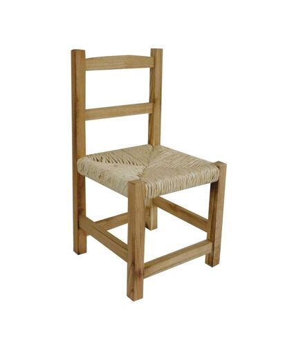 Chaise enfant en bois naturel (Lot de 2)