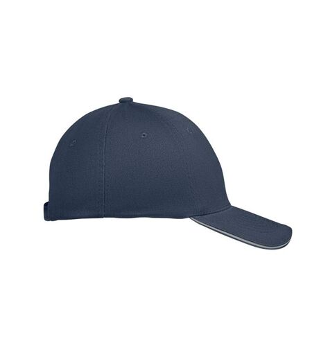 Buffalo 6 Panel Baseball Cap White Dark Blue MidOcean