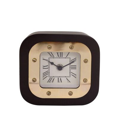 Paris Prix - Horloge à Poser vouman 14cm Or & Noir