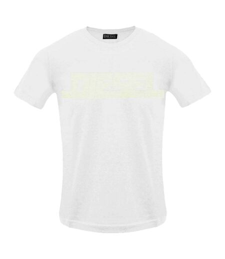 Mens Monotone Logo T-shirt White Diesel