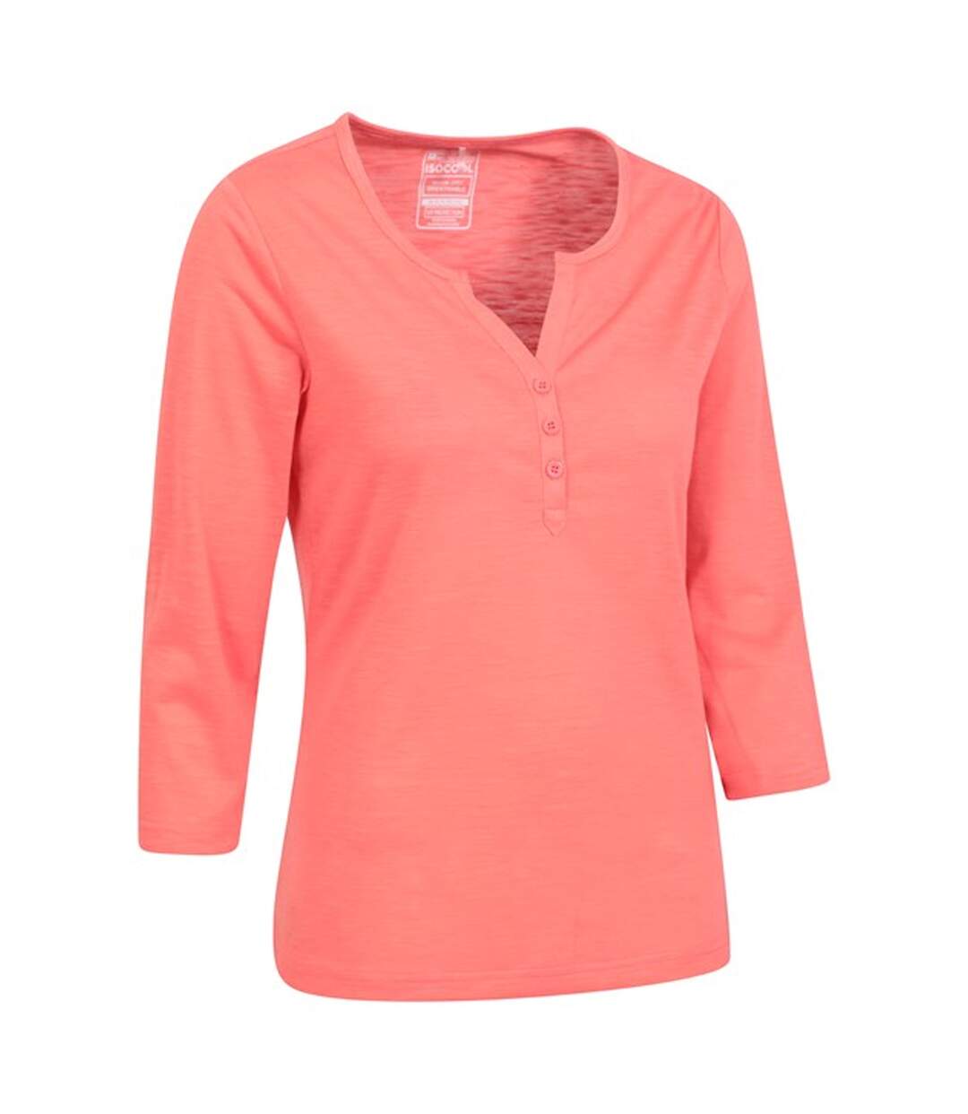 Womens/ladies paphos quick dry uv protection top coral Mountain Warehouse-4