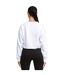Sweat court varsity femme blanc SikSilk-2