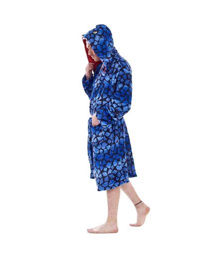 Robe De Chambre Motif/style Raptor Homme Bleu Noir Keanu