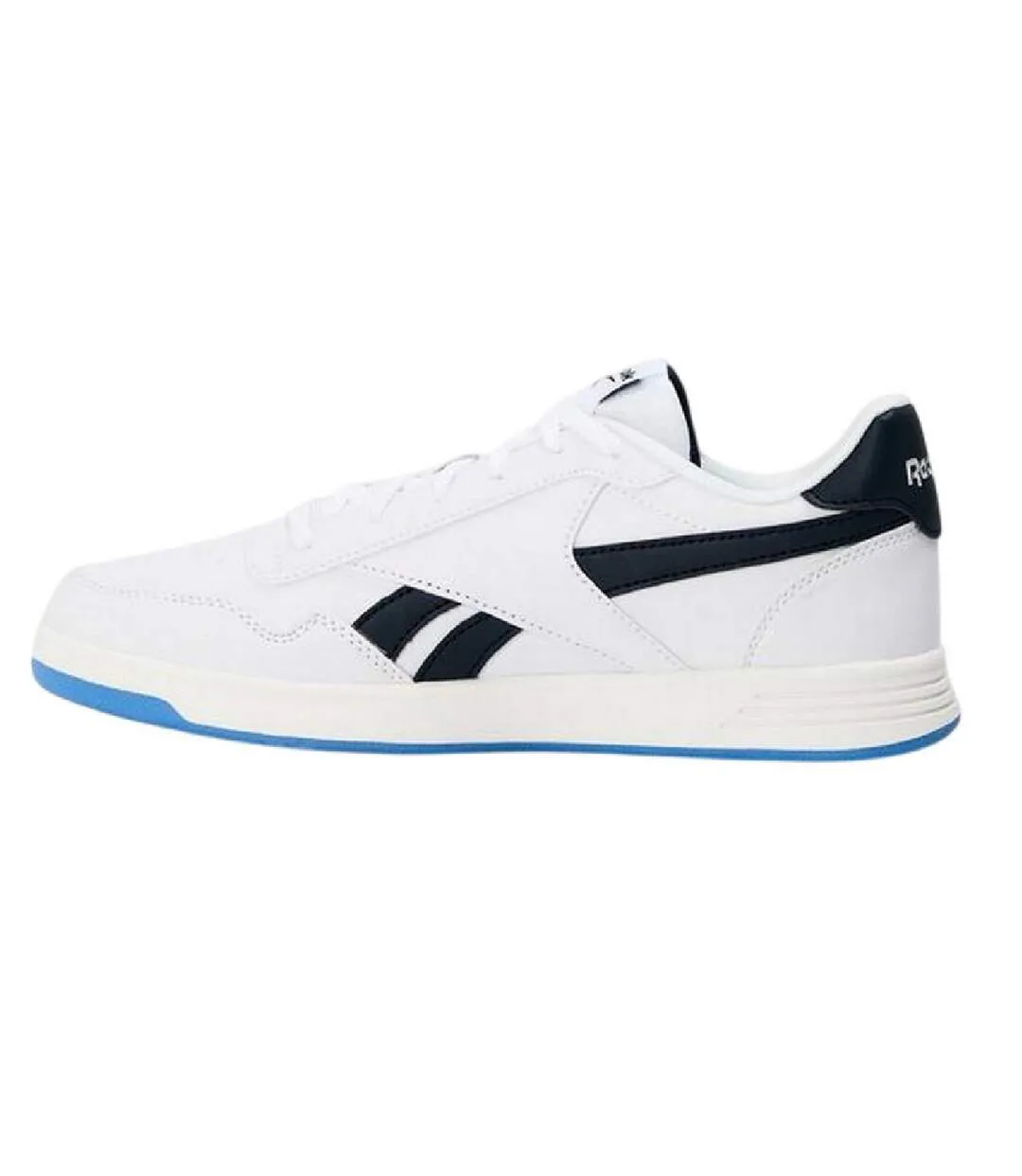 Unisex Adult Court Advance Leather Flat Trainers White Navy Reebok-2