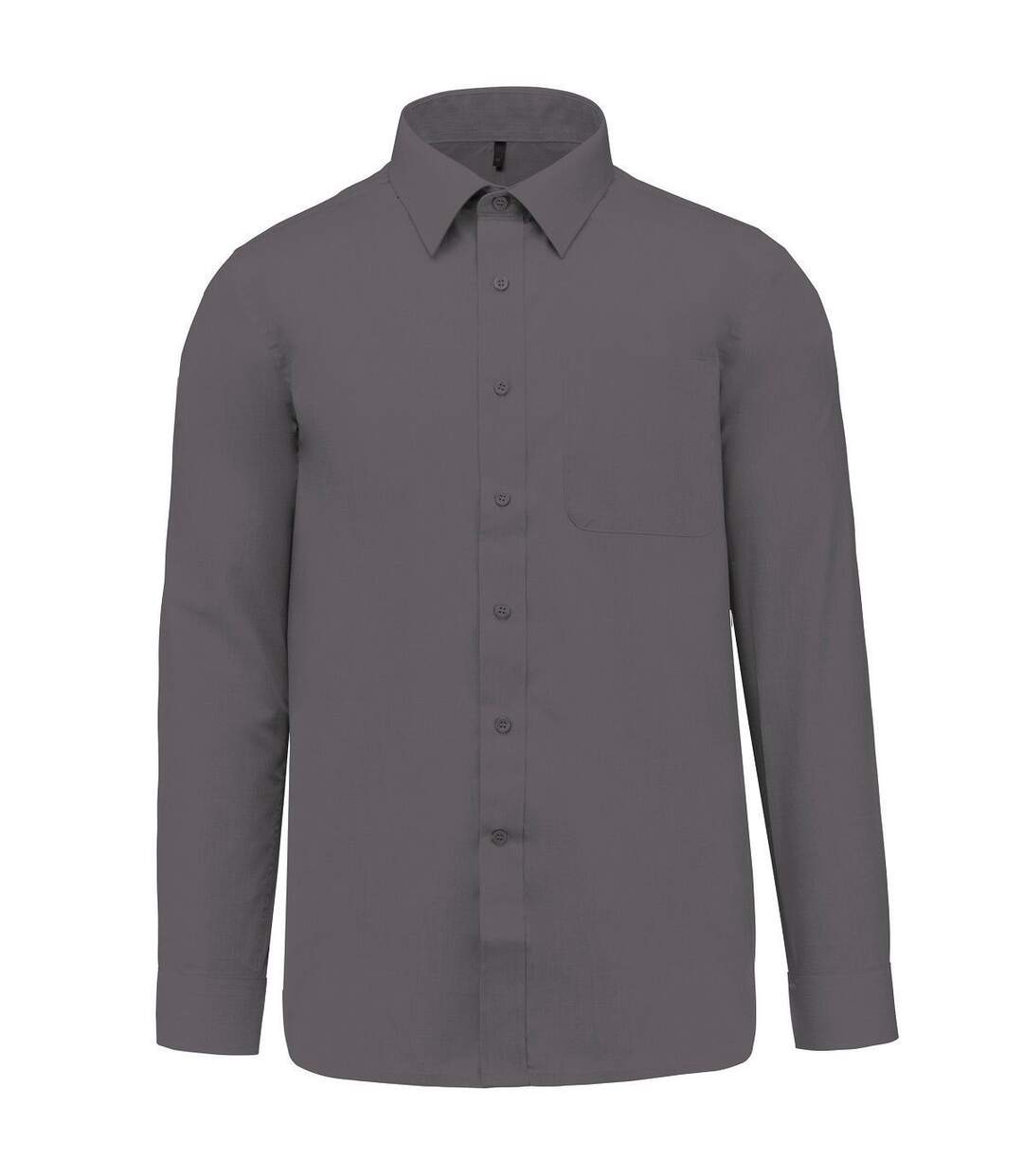 Chemise popeline manches longues - Homme - K545 - gris urban-1