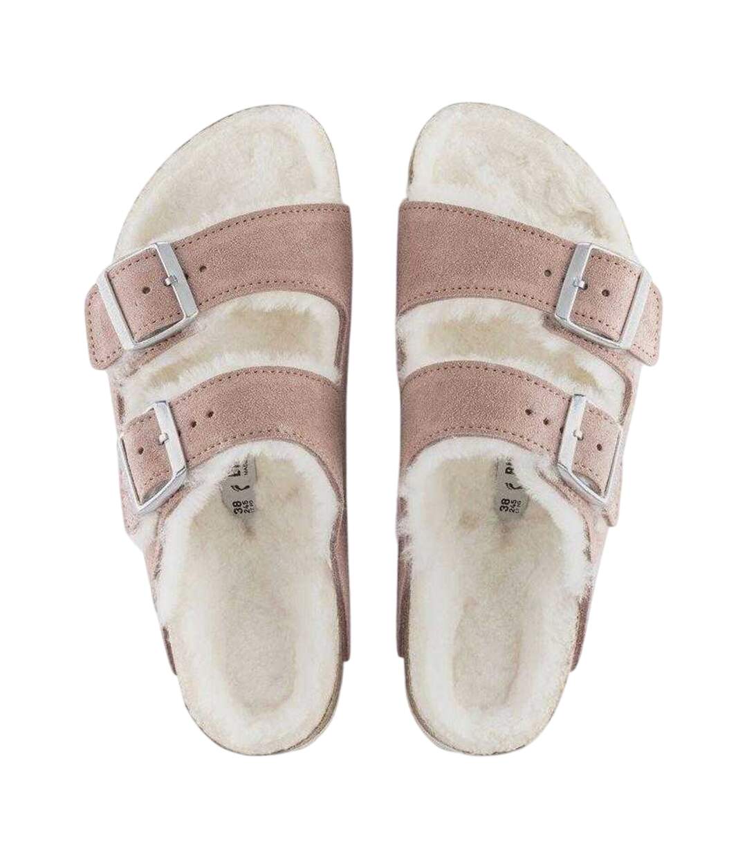 Claquettes Motif/style Logo Arizona Femme Rose Birkenstock-3