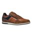 Mens u renan b suede trainers brown/navy Geox-1
