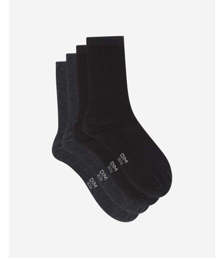 Lot de 2 Paires de Mi-Chaussettes Basique Coton