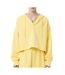 Sweat jaune femme lacoste runway oversized-1
