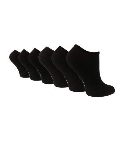 6 Pack Ladies Bamboo Sport Trainer Socks: Low Cut, Cushioned, Athletic Socks