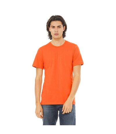 Unisex Adult Jersey Crew Neck T-shirt Orange Bella + Canvas