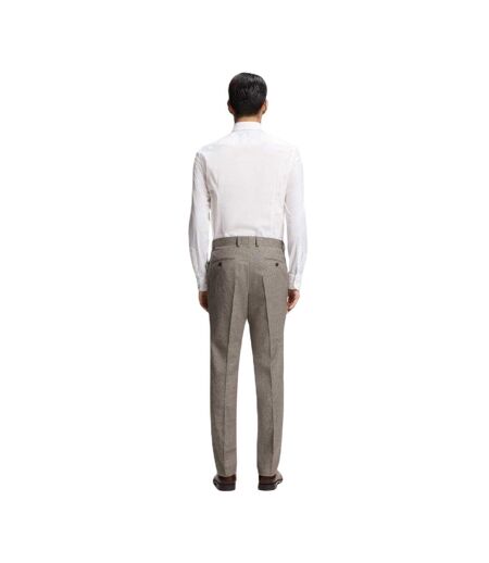 Chino Motif/style Pied-de-poule Homme Blanc Boss
