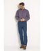 Chemise flanelle détails contrastants, foncé-3