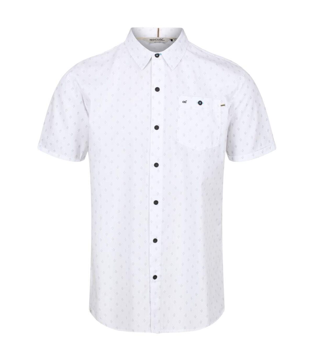 Regatta Mens Dalziel Short Sleeved Shirt (White)