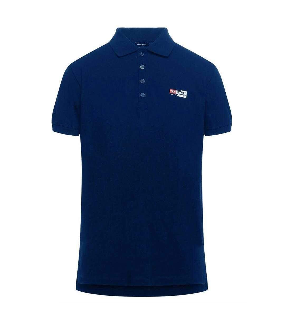 Polo Motif Petit Logo Adulte Bleu Marine Diesel-1