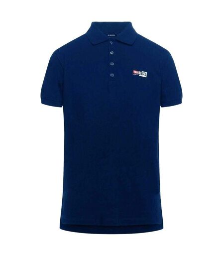 Polo Motif Petit Logo Adulte Bleu Marine Diesel