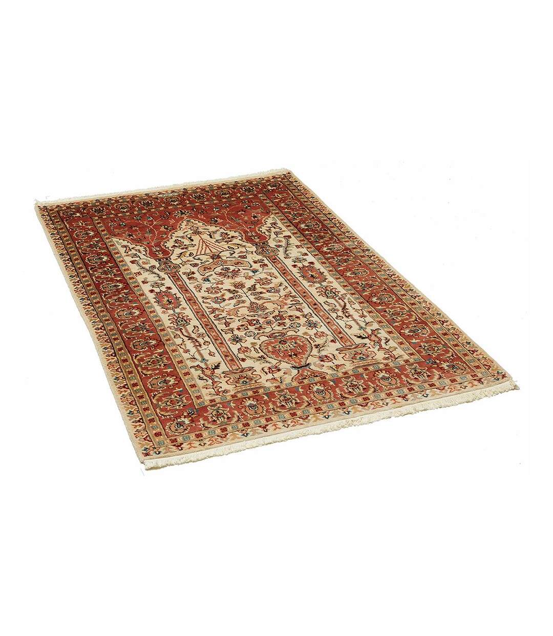 Authentique tapis d'Orient fait main en soie JIHANGIR 42-4