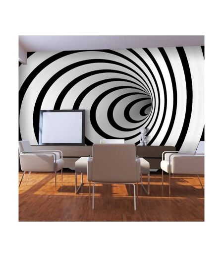 Papier Peint Tunnel 3D Noir & Blanc II 450x270cm