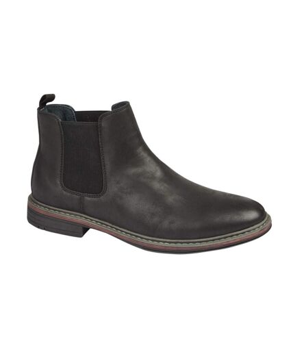 Goor Mens Leather Lined Chelsea Boots (Black) - UTDF2124