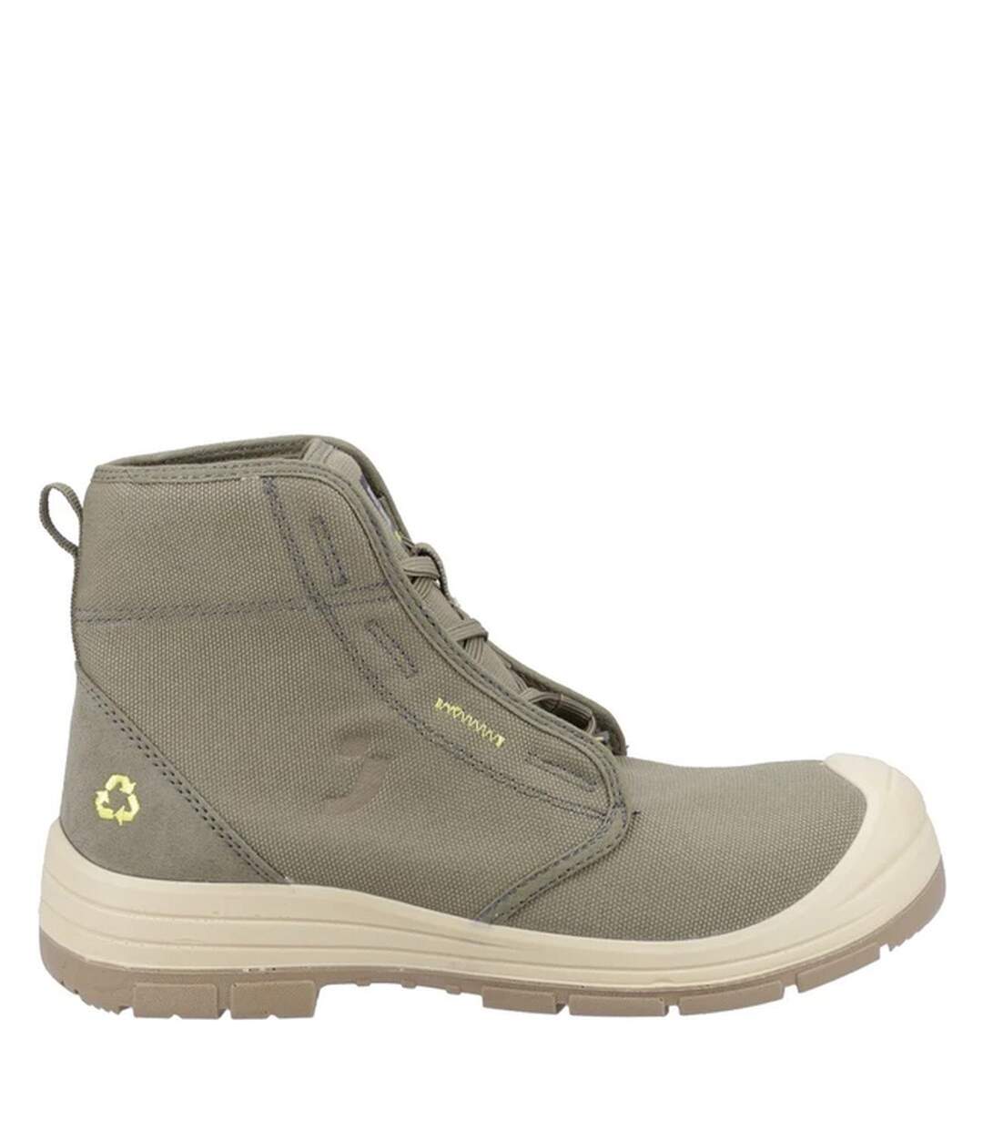 Bottines de sécurité ecodesert s1p homme vert kaki Safety Jogger-3