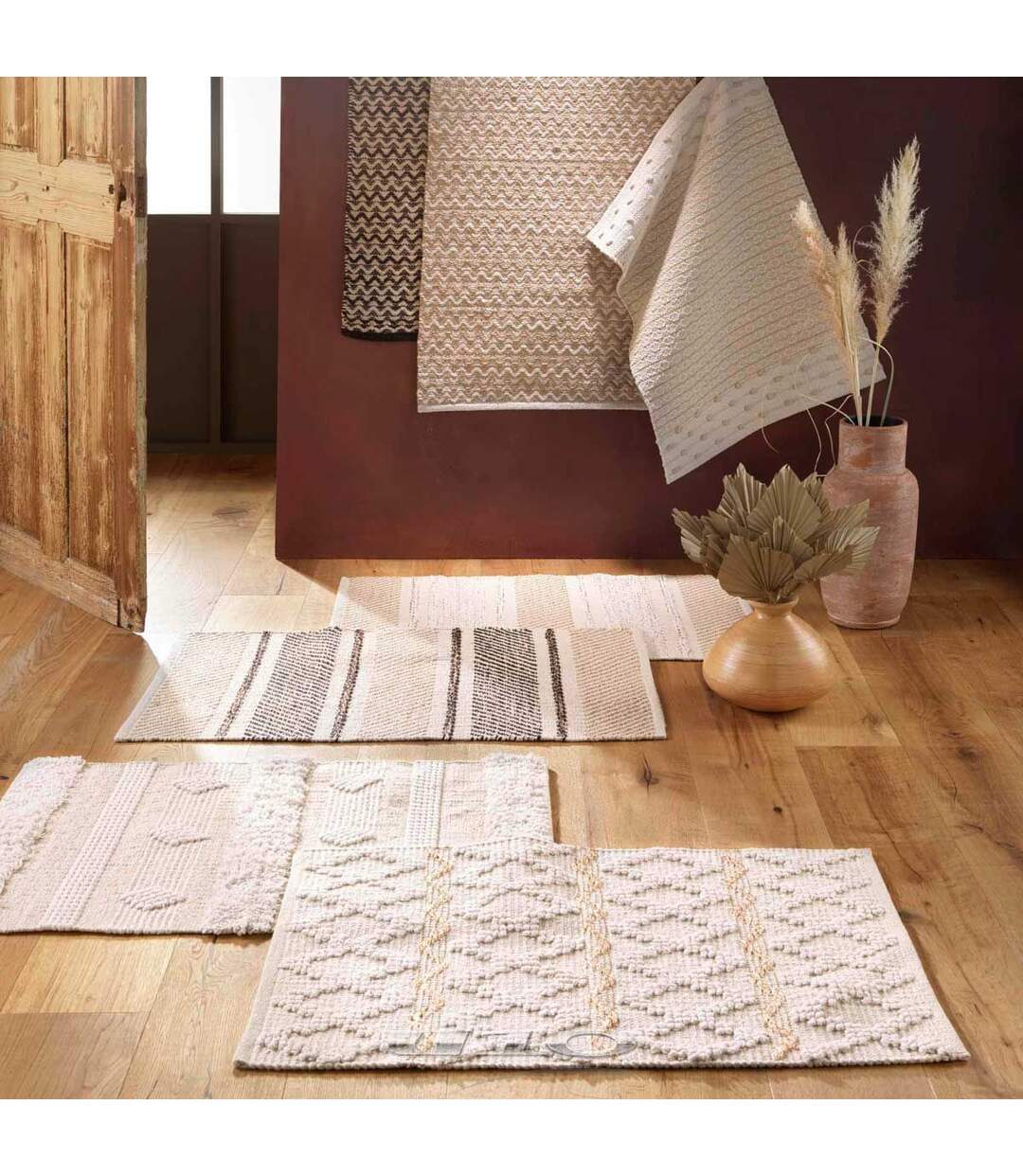 Tapis Déco Fantaisie Belem 60x90cm Naturel-5
