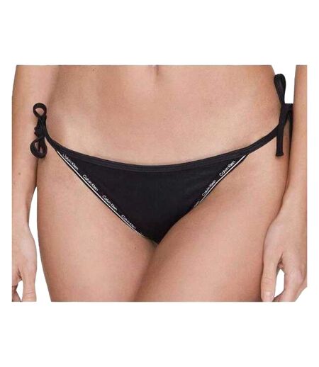 Bas De Maillot De Bain Motif/style Détail Contrasté Femme Noir Calvin Klein