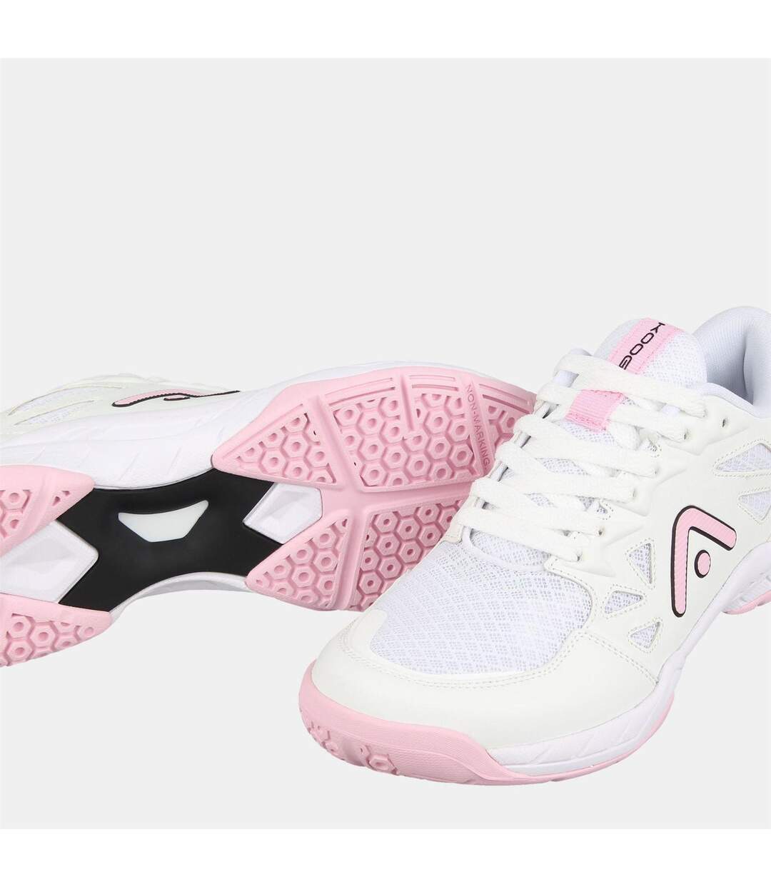 Chaussures Netball Femme Blanc Rose KooGa-3