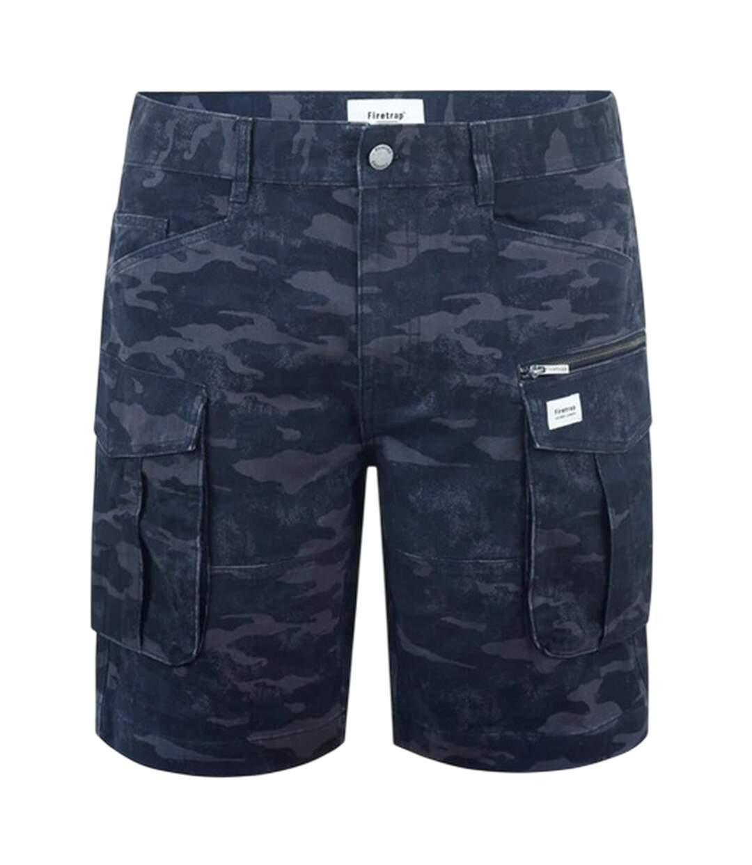 Short Motif/style Logo Homme Noir Camouflage Firetrap-1