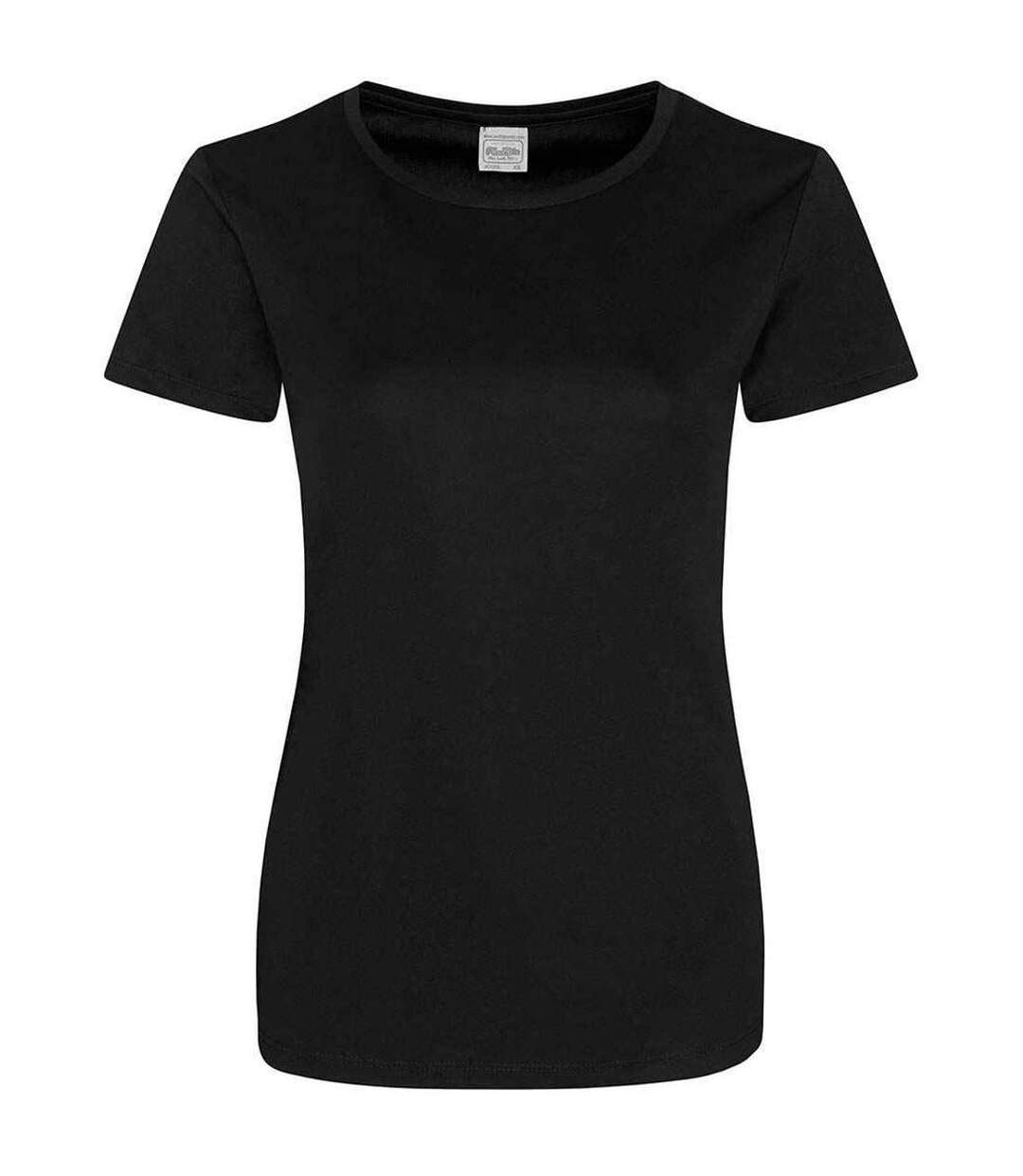 T-shirt cool smooth femme noir vif Awdis-1