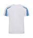 T-shirt sport contraste homme blanc arctique/bleu saphir Just Cool-2