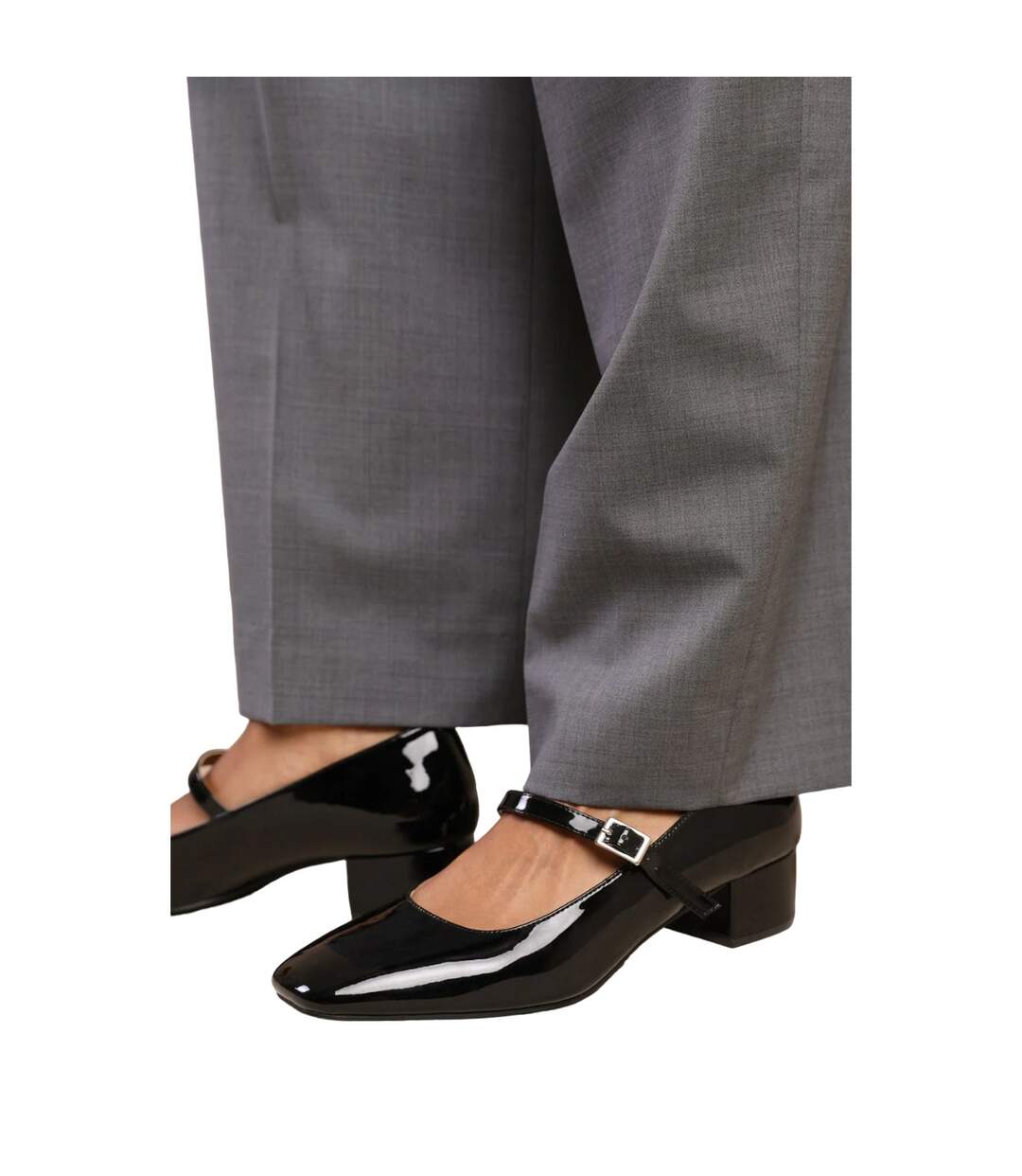 Where´s That From Womens/ladies Oslo Square Toe Wide Low Block Heel Pumps Black Where's That From-3