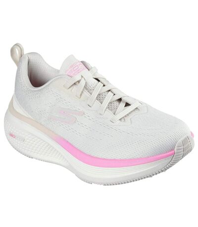 Womens/ladies Go Run Elevate 2.0 Trainers Natural Pink Skechers
