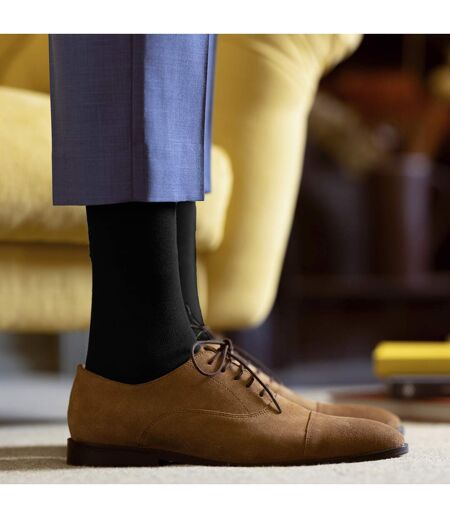 3 Pack Mens Plain and Patterned Bamboo Socks - Soft Breathable Everyday Comfort
