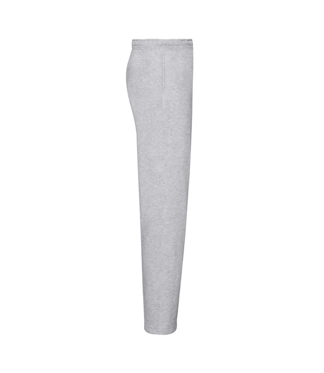 Mens Classic Open Hem Jogging Bottoms Heather Grey Fruit Of The Loom-3