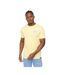 T-shirt Wellmoores Homme Jaune Crosshatch-2