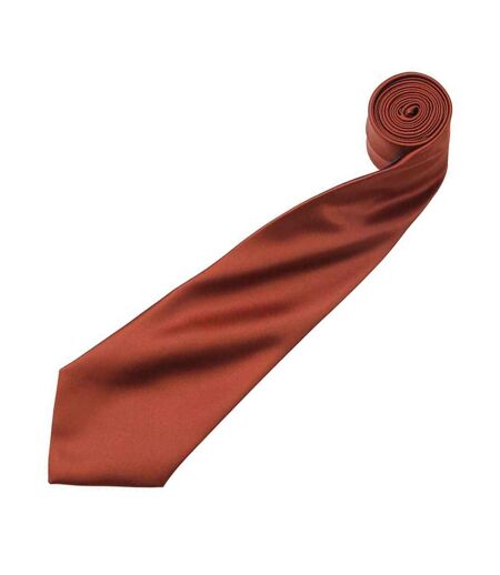 Cravate Unie Homme Taille Unique Marron Clair Premier
