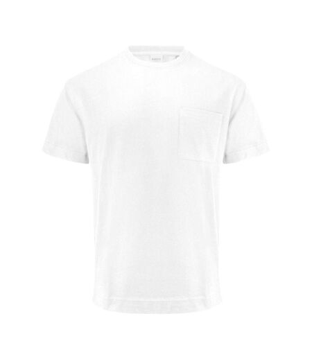 Unisex Adult Devons Pocket T-shirt White James Harvest