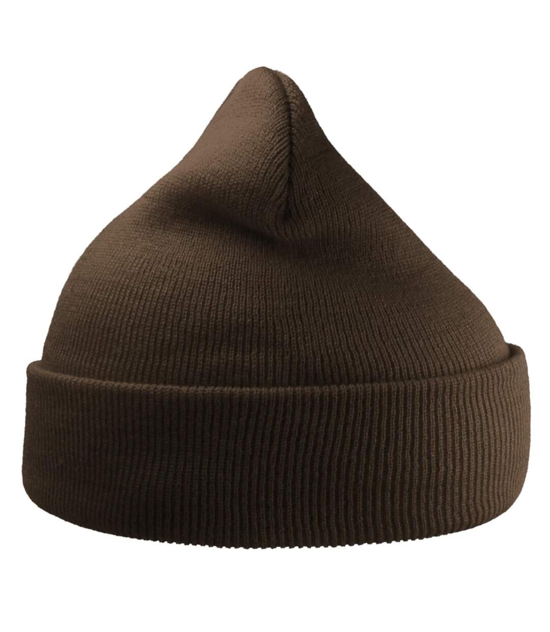 Unisex Adult Wind Recycled Cuffed Beanie Light Brown Atlantis-2