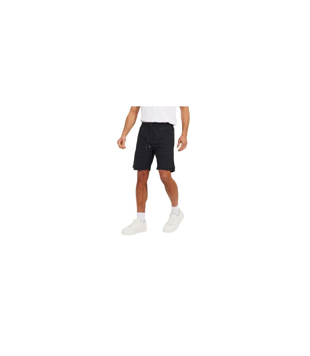 Mens Utility Shorts Black Brave Soul-1